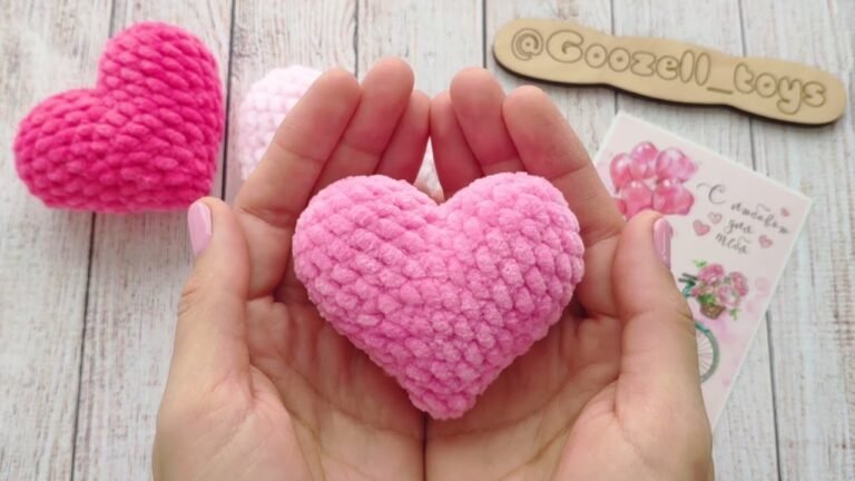 ❤️ Easy Crochet Heart Pattern: 10-Minute Free & Beginner Friendly Tutorial