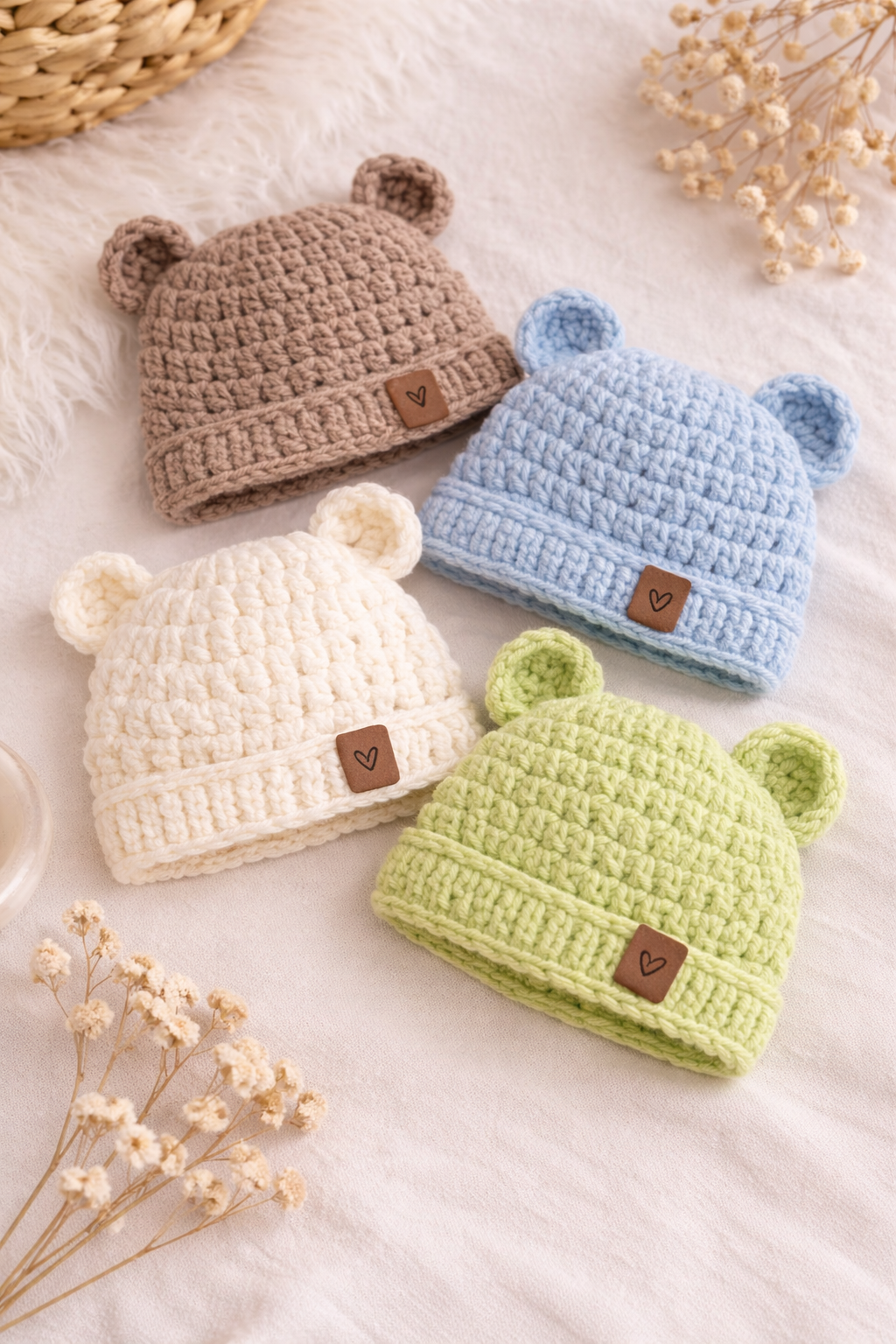 crochet baby hat pattern handmade newborn baby hat